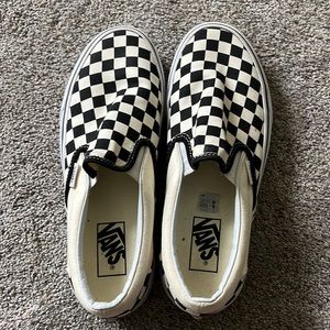 Checkerboard Slip-On Vans